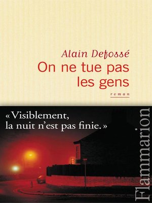 cover image of On ne tue pas les gens